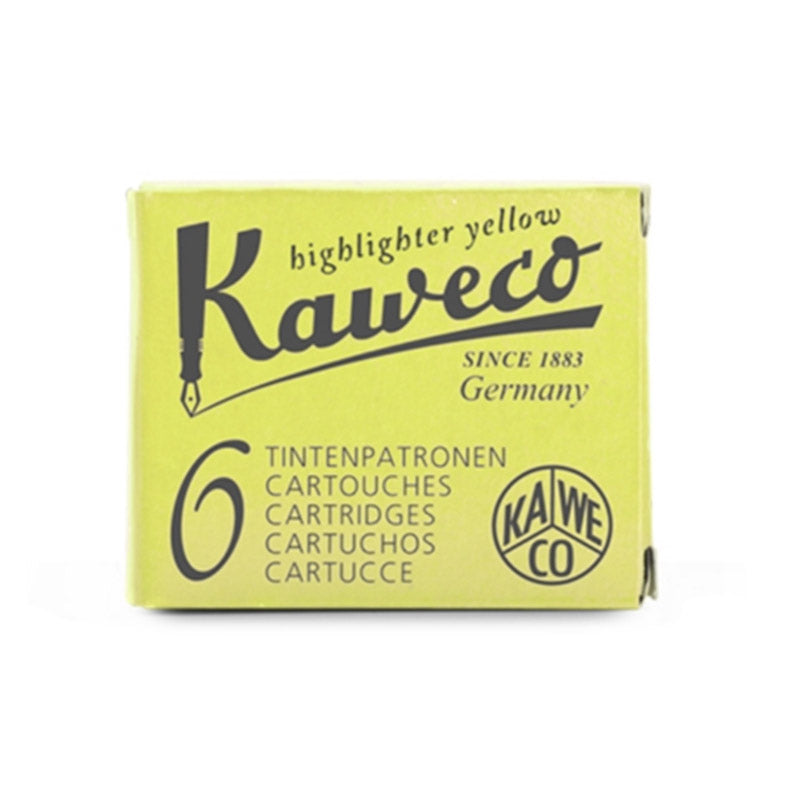 Kaweco inchiostro Highlighter Yellow pz. 6